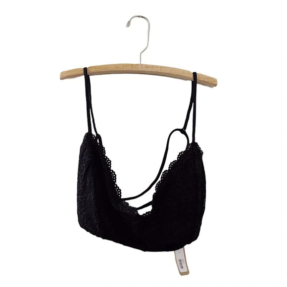 Irene's Story Black Lace Bra Strappy Bralette NWT - Picture 1 of 6